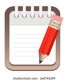 notepad pencil icon