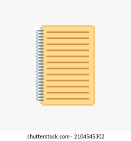 Notepad in pixel art style