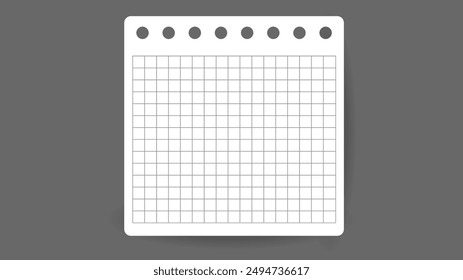 notepad posts, Paper message notes  isolated on gray background, Vector EPS 10