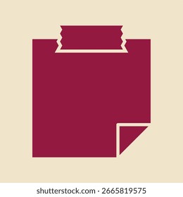 Notepad red trendy useful vector Illustration design pretty colorful background.eps