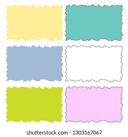 Notepad and reminder paper, text or message. Vector

