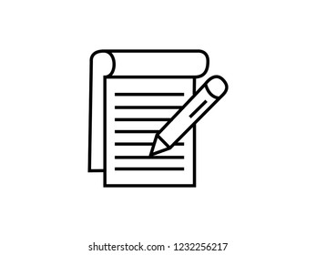 Notepad reminder symbol illustration vector