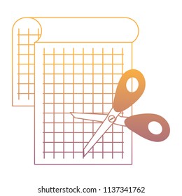 notepad and scissors