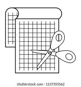 notepad and scissors