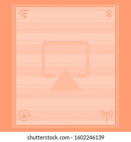 Notepad scrapbook modern style background vector illustration graphic design EPS JPG 5000x5000