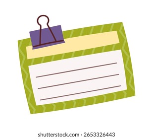 Design de página de lembrete de folha de bloco de notas
