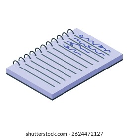 Notepad showing handwritten notes, ideal for illustrating concepts of brainstorming, creative process, and project management