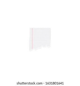 Notepad of torn pages and pieces
from torn paper into a cage for notes. Vector illustration. Template for banners or cards. Can be used for notes, postcards, printing, etc. Notebook.