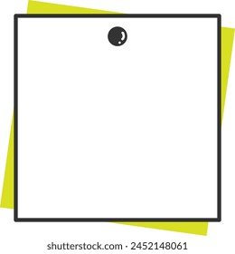 Notepad type rectangular text frame