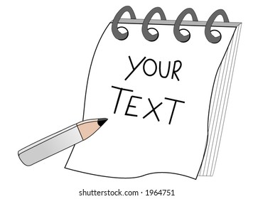 notepad (vector)