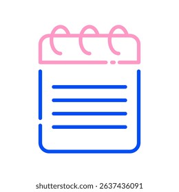 Notepad Vector for Daily Tasks. Handwritten list illustration, productivity and focus concept, office essentials design.