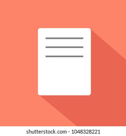 notepad vector flat simple