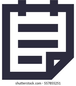 Notepad Vector Icon