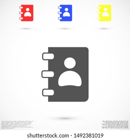 Notepad vector icon. Black illustration isolated for graphic and web design. Notepad vector icon. icon on white background. Notepad vector icon.