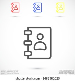 Notepad vector icon. Black illustration isolated for graphic and web design. Notepad vector icon. icon on white background. Notepad vector icon.