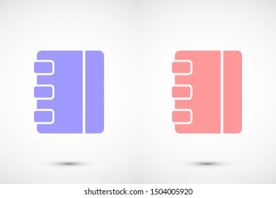Notepad vector icon. Black illustration isolated for graphic and web design. Notepad vector icon. icon on white background. Notepad vector icon.