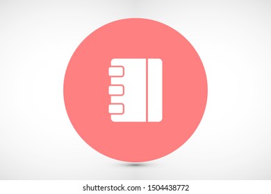 Notepad vector icon. Black illustration isolated for graphic and web design. Notepad vector icon. icon on white background. Notepad vector icon.