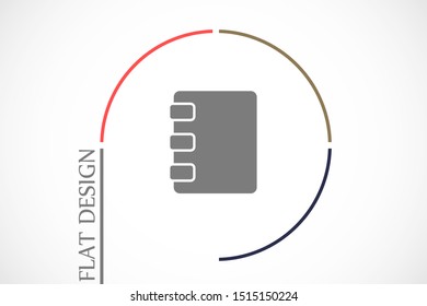 Notepad vector icon. Black illustration isolated for graphic and web design. Notepad vector icon. icon on white background. Notepad vector icon.