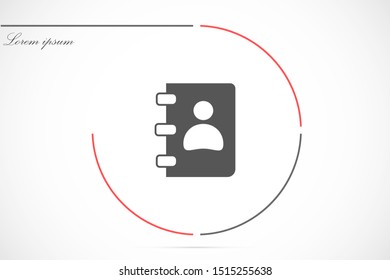 Notepad vector icon. Black illustration isolated for graphic and web design. Notepad vector icon. icon on white background. Notepad vector icon.
