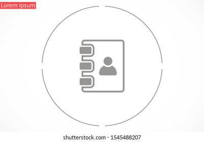 Notepad vector icon. Black illustration isolated for graphic and web design. Notepad vector icon. icon on white background. Notepad vector icon.