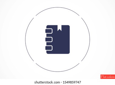 Notepad vector icon. Black illustration isolated for graphic and web design. Notepad vector icon. icon on white background. Notepad vector icon.