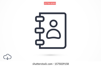 Notepad vector icon. Black illustration isolated for graphic and web design. Notepad vector icon. icon on white background. Notepad vector icon.