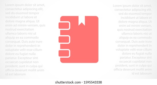 Notepad vector icon. Black illustration isolated for graphic and web design. Notepad vector icon. icon on white background. Notepad vector icon.