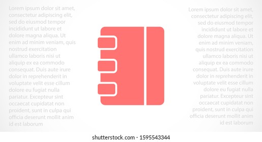 Notepad vector icon. Black illustration isolated for graphic and web design. Notepad vector icon. icon on white background. Notepad vector icon.