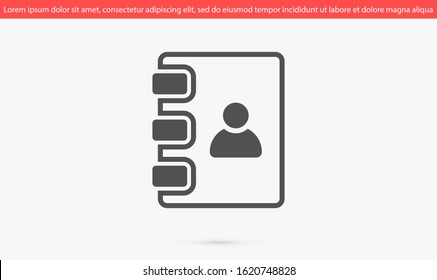 Notepad vector icon. Black illustration isolated for graphic and web design. Notepad vector icon. icon on white background. Notepad vector icon.