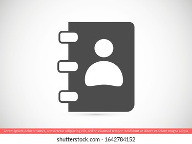 Notepad vector icon. Black illustration isolated for graphic and web design. Notepad vector icon. icon on white background. Notepad vector icon.