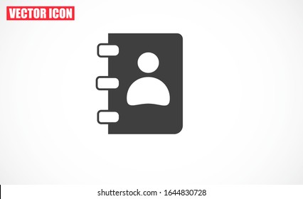 Notepad vector icon. Black illustration isolated for graphic and web design. Notepad vector icon. icon on white background. Notepad vector icon.