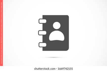 Notepad vector icon. Black illustration isolated for graphic and web design. Notepad vector icon. icon on white background. Notepad vector icon.
