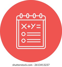 Notepad vector icon. Can be used for printing, mobile and web applications.