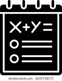 Notepad vector icon. Can be used for printing, mobile and web applications.