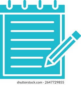 Notepad vector icon. Can be used for printing, mobile and web applications.