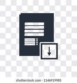 Notepad vector icon isolated on transparent background, Notepad logo concept