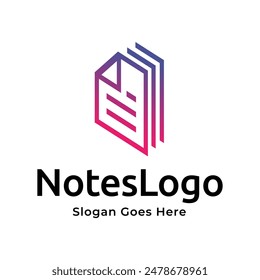 notepad vector, icon or logo sign symbol illustration