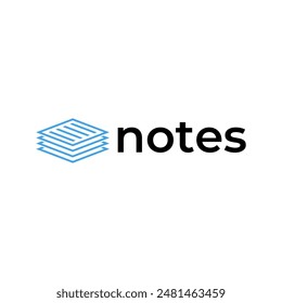 notepad vector, icon or logo sign symbol illustration