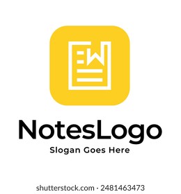 notepad vector, icon or logo sign symbol illustration