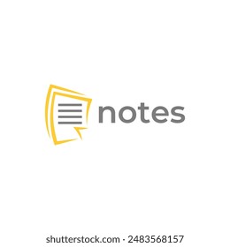 notepad vector, icon or logo sign symbol illustration