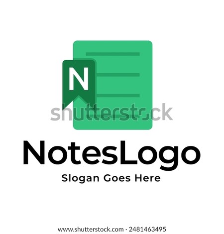 notepad vector, icon or logo sign symbol illustration