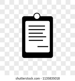 Notepad vector icon on transparent background, Notepad icon