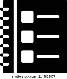Notepad vector icons set. Illustration isolated for graphic and web design.