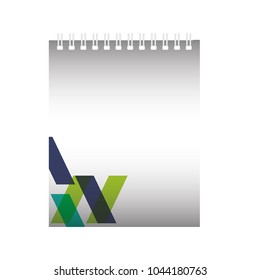 notepad vector illustration