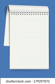 Notepad. Vector illustration