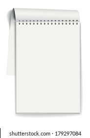 Notepad. Vector illustration