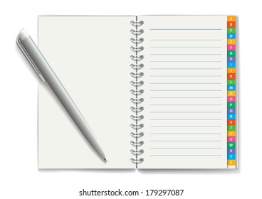 Notepad. Vector illustration