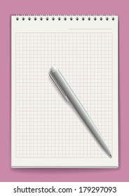 Notepad. Vector illustration