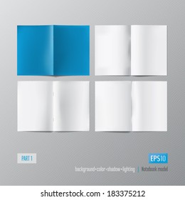 Notepad vector illustration. 