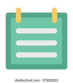 Notepad Vector Illustration